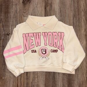 NEW W/Tags Baby Girl Crop Sweatshirt